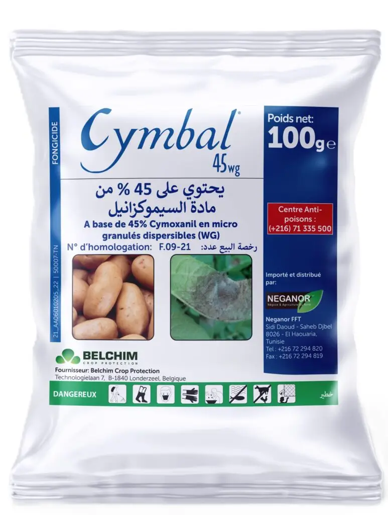 Fongicide Cymbal — Cymoxanil 450 g/kg — distribué par NEGANOR