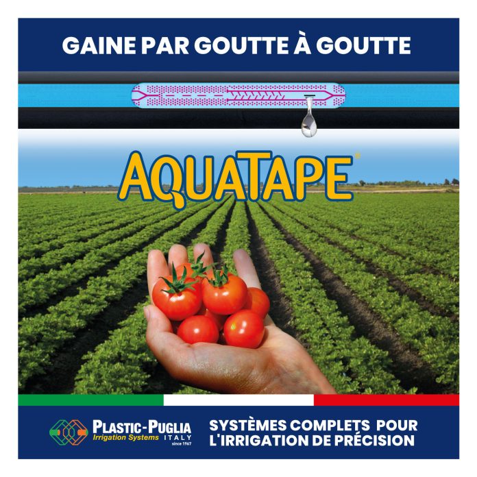 Gaine goutte-à-goutte Aquatape (Plastic Puglia) distribuée par NEGANOR